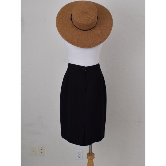Vintage 90s Black Pencil Skirt size 8P - Picture 10 of 10